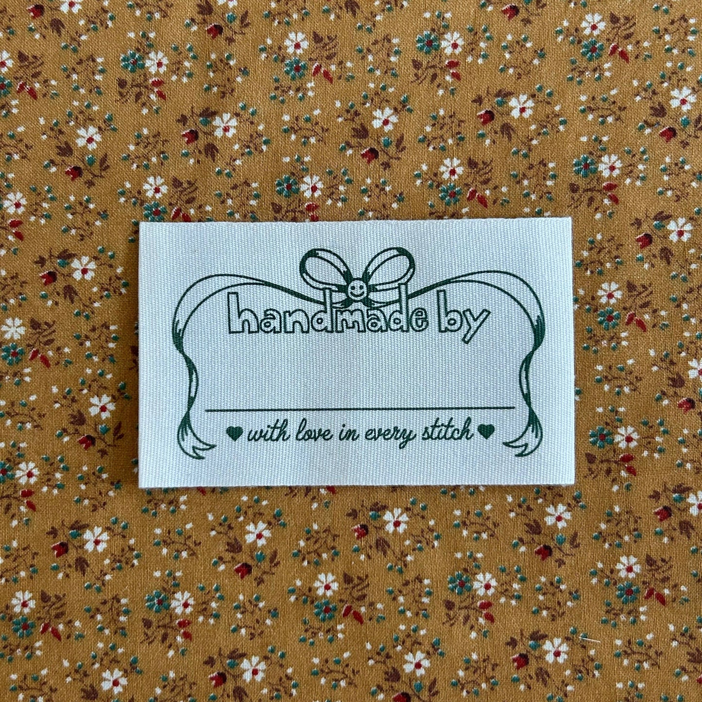 Happy Bow Quilt Labels