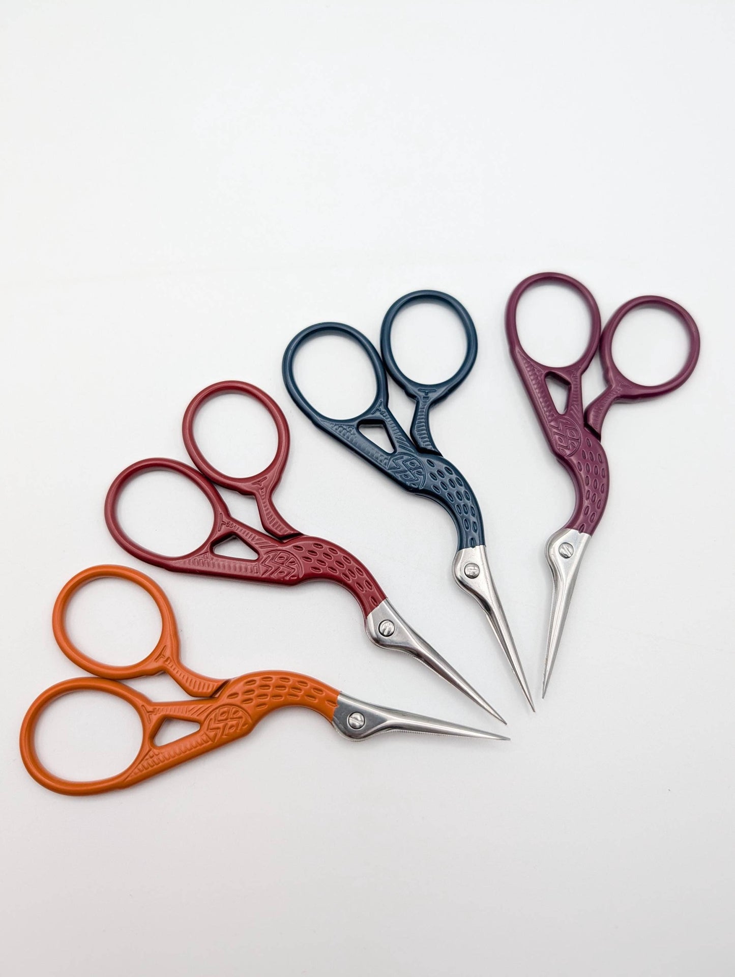 Colorful Stork Embroidery Scissors