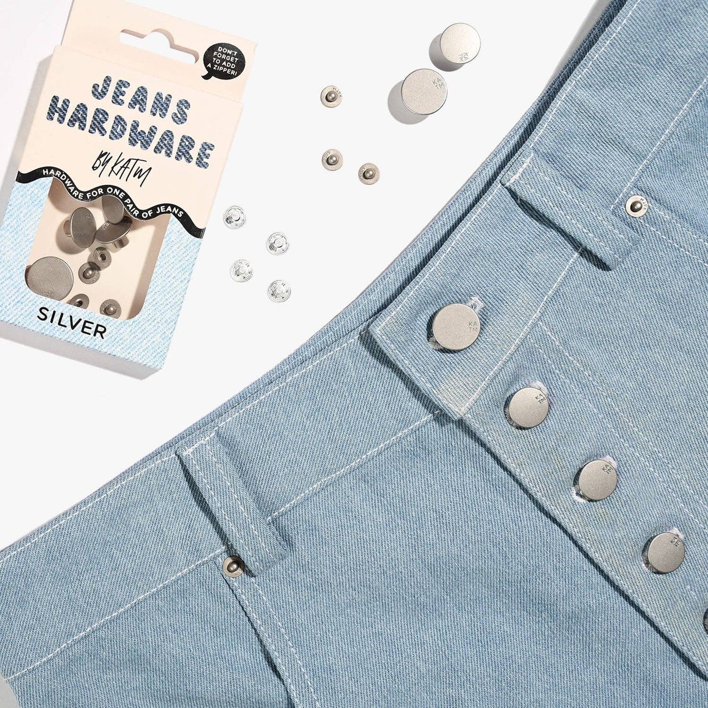 Jeans Hardware Kit | Silver