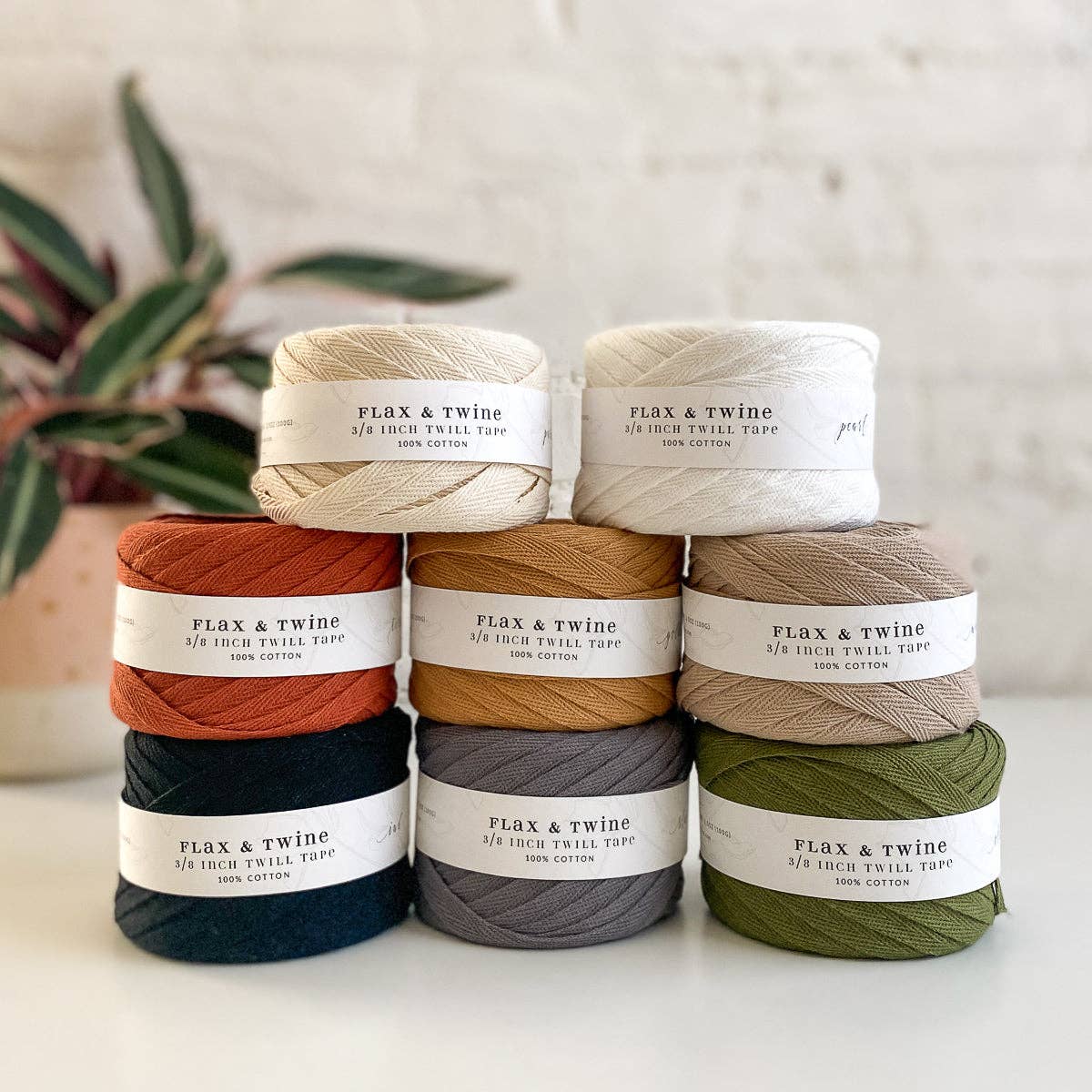 Flax & Twine Cotton Twill Tape (3/8")