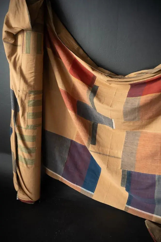 Patchwork Brown Indian Cotton