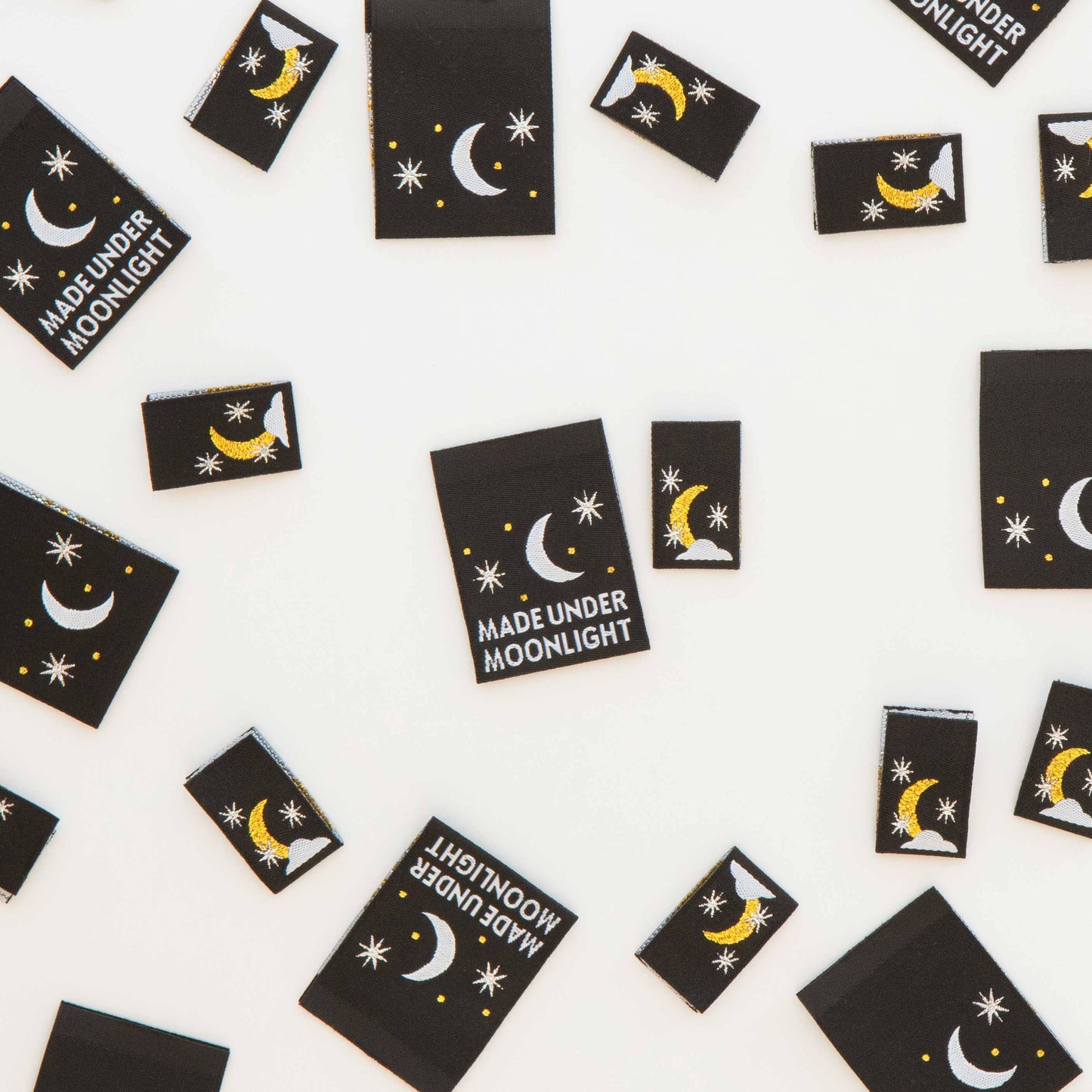 Made Under Moonlight Woven Sewing Labels