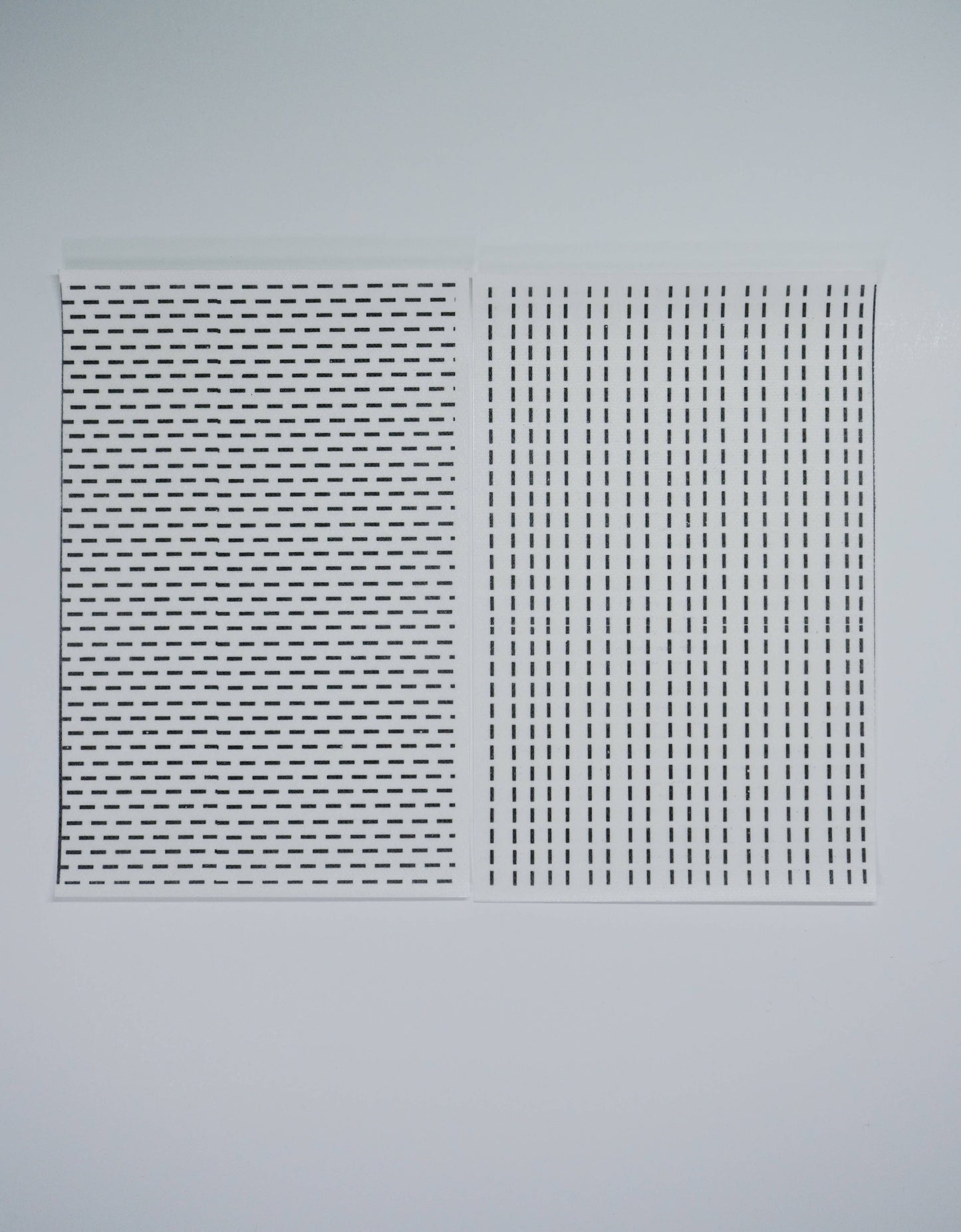 Visible Mending Lined Half Sheet Stick and Stitch Patterns: NA